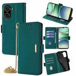 For Redmi A5 4G 171.7mm Crossbody Chain Leather Phone Case(Green)