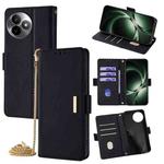 For Redmi K80 Ultra Crossbody Chain Leather Phone Case(Black)
