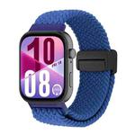 For Huawei Watch Fit 4 / Fit 4 Pro / Fit 3 Magnetic Buckle Loop Woven Watch Band(Blue)