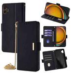 For Samsung Galaxy Xcover 7 Pro 5G Crossbody Chain Leather Phone Case(Black)