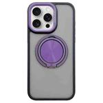 For iPhone 13 Pro Max Skin-feel Two-color Edge Strips 360 MagSafe Holder Phone Case(Purple)