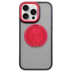 For iPhone 13 Pro Skin-feel Two-color Edge Strips 360 MagSafe Holder Phone Case(Red)