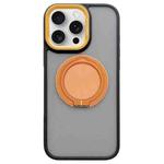 For iPhone 13 Pro Skin-feel Two-color Edge Strips 360 MagSafe Holder Phone Case(Orange)
