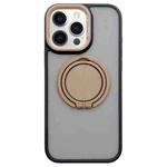 For iPhone 12 Pro Max Skin-feel Two-color Edge Strips 360 MagSafe Holder Phone Case(Desert Gold)