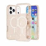For iPhone 17 Pro Terminator Style Glitter Powder MagSafe Magnetic Phone Case(Gold)