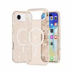 For iPhone 17 Air Terminator Style Glitter Powder MagSafe Magnetic Phone Case(Gold)