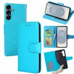 For Samsung Galaxy S25 5G Crystal Texture Leather Phone Case(Sky Blue)