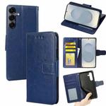 For Samsung Galaxy S25 5G Crystal Texture Leather Phone Case(Royal Blue)