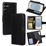 For Samsung Galaxy S25 5G Crystal Texture Leather Phone Case(Black)
