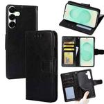 For Samsung Galaxy S25+ 5G Crystal Texture Leather Phone Case(Black)