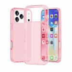 For iPhone 17 Pro Max Shockproof Terminator Glitter Powder Phone Case(Transparent Pink)