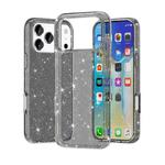 For iPhone 17 Pro Shockproof Terminator Glitter Powder Phone Case(Black)