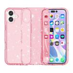 For iPhone 17 Shockproof Terminator Glitter Powder Phone Case(Pink)