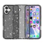 For iPhone 17 Shockproof Terminator Glitter Powder Phone Case(Black)