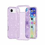 For iPhone 17 Air Shockproof Terminator Glitter Powder Phone Case(Purple)