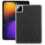 For Xiaomi Pad 7 / 7 Pro Folding Magnetic Holder Acrylic Leather Back Tablet Case(Black)