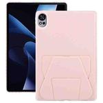For Huawei MatePad Air 12 / 12 X 2024 Folding Magnetic Holder Acrylic Leather Back Tablet Case(Pink)