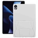 For Huawei MatePad Air 12 / 12 X 2024 Folding Magnetic Holder Acrylic Leather Back Tablet Case(Grey)