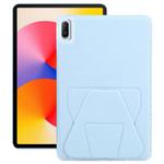 For Huawei MatePad 11 2021 / 2024 / 11 SE Folding Magnetic Holder Acrylic Leather Back Tablet Case(Sky Blue)