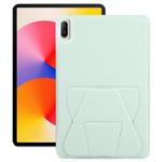 For Huawei MatePad 11 2021 / 2024 / 11 SE Folding Magnetic Holder Acrylic Leather Back Tablet Case(Light Green)