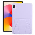 For Huawei MatePad 11 2021 / 2024 / 11 SE Folding Magnetic Holder Acrylic Leather Back Tablet Case(Purple)