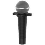 For Shure SM58 Without Switch Microphone Silicone Protective Cover(Black)