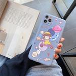 For iPhone 11 Cartoon Pattern Protective Case(Bike Girl)