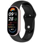 For Xiaomi Smart Band 10 / 9 / 8 Reverse Buckle Silicone Watch Band(Black)