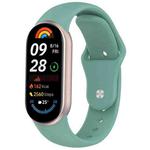 For Xiaomi Smart Band 10 / 9 / 8 Reverse Buckle Silicone Watch Band(Pine Green)