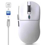 HXSJ T68 3 Modes Wired 2.4G BT5.1 Wireless Lightweight Gaming Mouse(White)