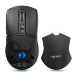 HXSJ T26 Dual Modes 2.4G BT5.1 Rechargeable Wireless Mouse(Black)