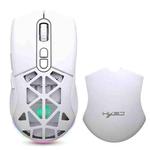 HXSJ T26 Dual Modes 2.4G BT5.1 Rechargeable Wireless Mouse(White)