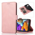 For Samsung Galaxy A21s Retro Magnetic Closing Clasp Horizontal Flip Leather Case with Holder & Card Slots & Photo Frame & Wallet(Rose Gold)