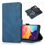 For Samsung Galaxy A50 Retro Magnetic Closing Clasp Horizontal Flip Leather Case with Holder & Card Slots & Photo Frame & Wallet(Navy Blue)