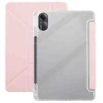 For Redmi Pad SE 11 2025 / Pad 2 Clear Acrylic Deformation Leather Tablet Case(Pink)