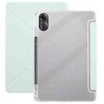 For Redmi Pad SE 11 2025 / Pad 2 Clear Acrylic Deformation Leather Tablet Case(Light Green)