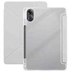 For Redmi Pad SE 11 2025 / Pad 2 Clear Acrylic Deformation Leather Tablet Case(Grey)