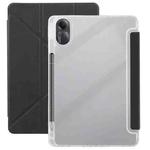 For Redmi Pad SE 11 2025 / Pad 2 Clear Acrylic Deformation Leather Tablet Case(Black)