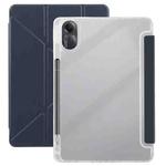 For Redmi Pad SE 11 2025 / Pad 2 Clear Acrylic Deformation Leather Tablet Case(Dark Blue)