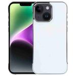For iPhone 14 / 13 Electroplating Frameless Frosted Anti-Glare PC MagSafe Phone Case(Silver White)