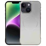 For iPhone 14 / 13 Electroplating Frameless Frosted Anti-Glare PC MagSafe Phone Case(Titanium Gray)