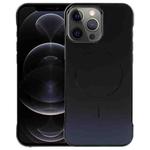 For iPhone 13 Pro Max / 12 Pro Max Electroplating Frameless Frosted Anti-Glare PC MagSafe Phone Case(Black)