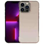 For iPhone 13 Pro Electroplating Frameless Frosted Anti-Glare PC MagSafe Phone Case(Desert Gold)