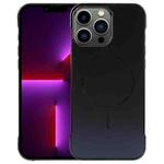 For iPhone 13 Pro Electroplating Frameless Frosted Anti-Glare PC MagSafe Phone Case(Black)