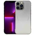 For iPhone 13 Pro Electroplating Frameless Frosted Anti-Glare PC MagSafe Phone Case(Titanium Gray)