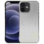 For iPhone 12 / 12 Pro Electroplating Frameless Frosted Anti-Glare PC MagSafe Phone Case(Titanium Gray)