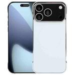 For iPhone 17 Pro Electroplating Frameless Frosted Anti-Glare PC MagSafe Phone Case(Silver White)