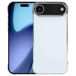 For iPhone 17 Air Electroplating Frameless Frosted Anti-Glare PC MagSafe Phone Case(Silver White)