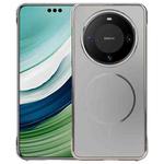 For Huawei Mate 60 Pro Electroplating Frameless Frosted Anti-Glare PC MagSafe Phone Case(Titanium Gray)