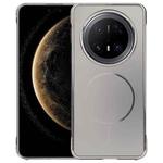 For Huawei Mate 70 Pro Electroplating Frameless Frosted Anti-Glare PC MagSafe Phone Case(Titanium Gray)
